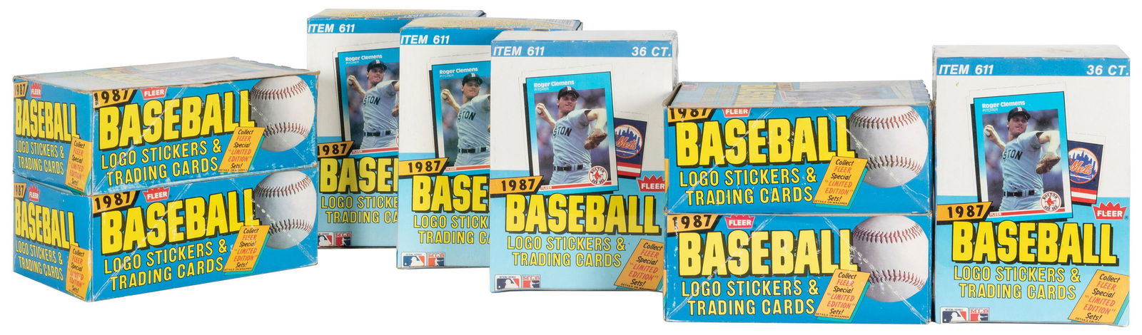 1987 Fleer Baseball Boxes with 36 Unopened Wax Packs. Phila... (1 of 2)