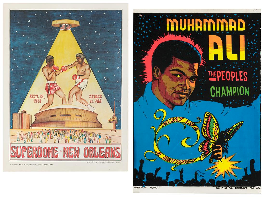 ALI, Muhammad (1942-2016). Group of 2 posters. Including Sp... (1 of 1)