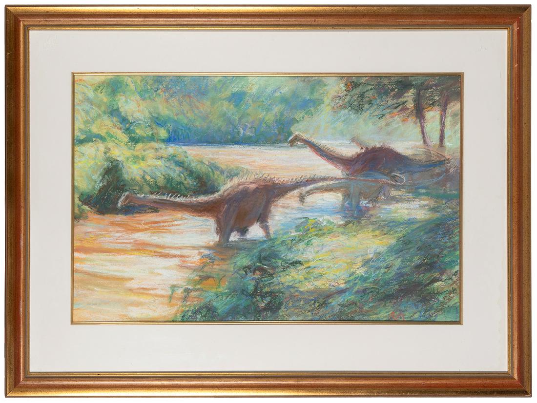 COOTE, Michael (b. 1931). Original pastel study of two Dipl... (1 of 1)