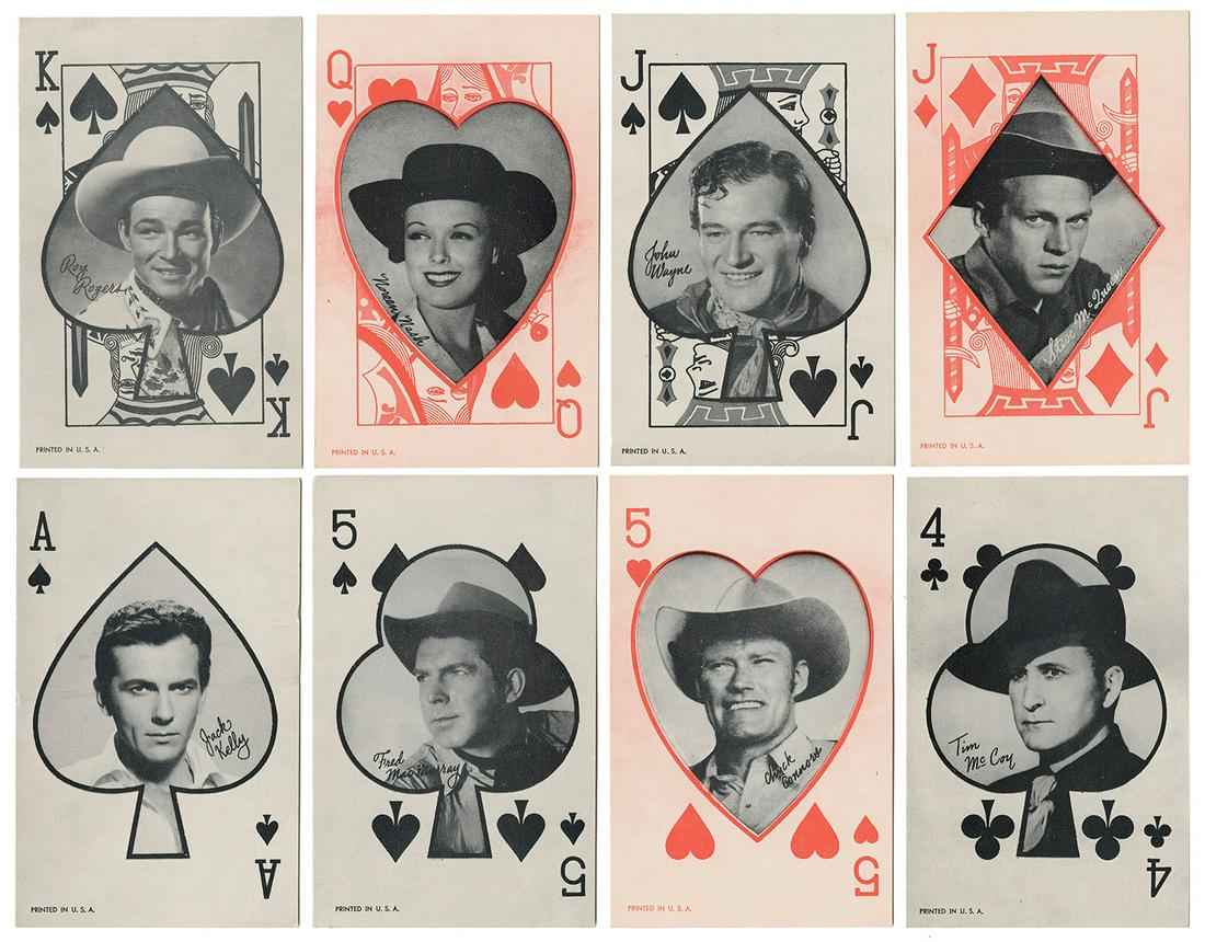 Exhibit Supply Western Aces prize cards. USA, mid-20th cent... (1 of 1)