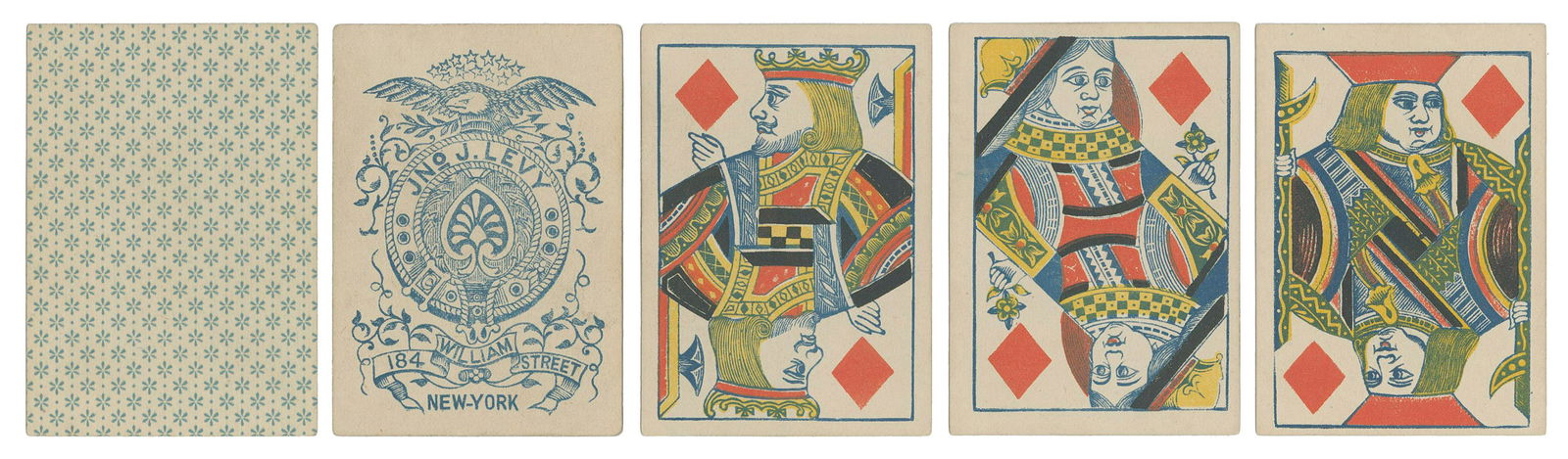 Jno. [John] J. Levy Playing Cards. New York, ca. 1870s. 47/... (1 of 1)