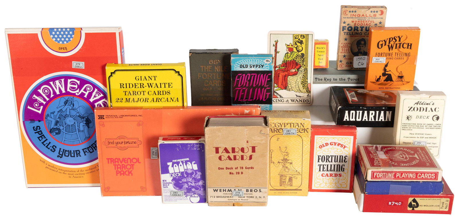 [TAROT & FORTUNE TELLING]. A collection of vintage decks. A... (1 of 1)