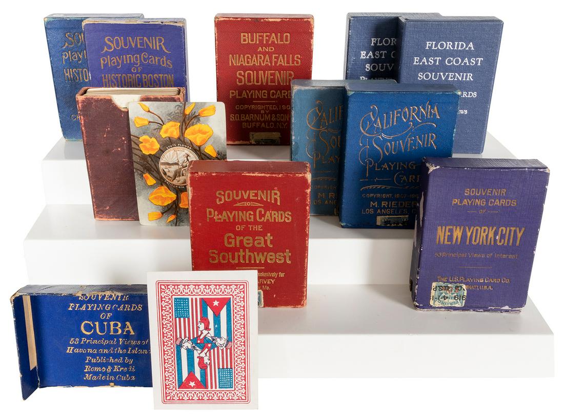Group of 11 Souvenir Playing Card Decks. Circa 1900s-30s. I... (1 of 1)
