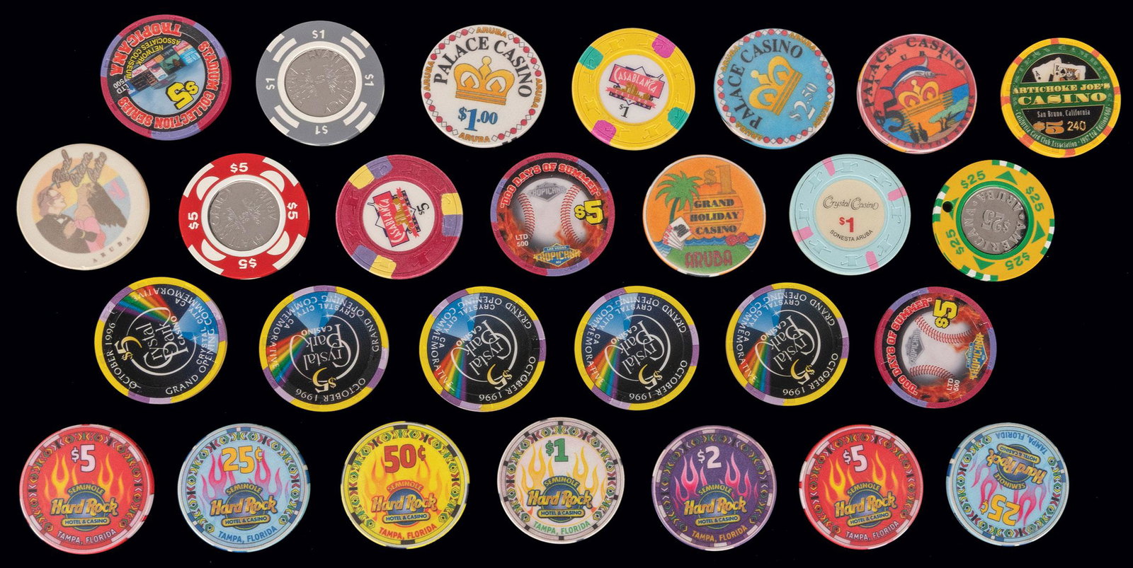 Lot of Assorted Casino Chips, many Limited Edition. Approxi... (1 of 2)