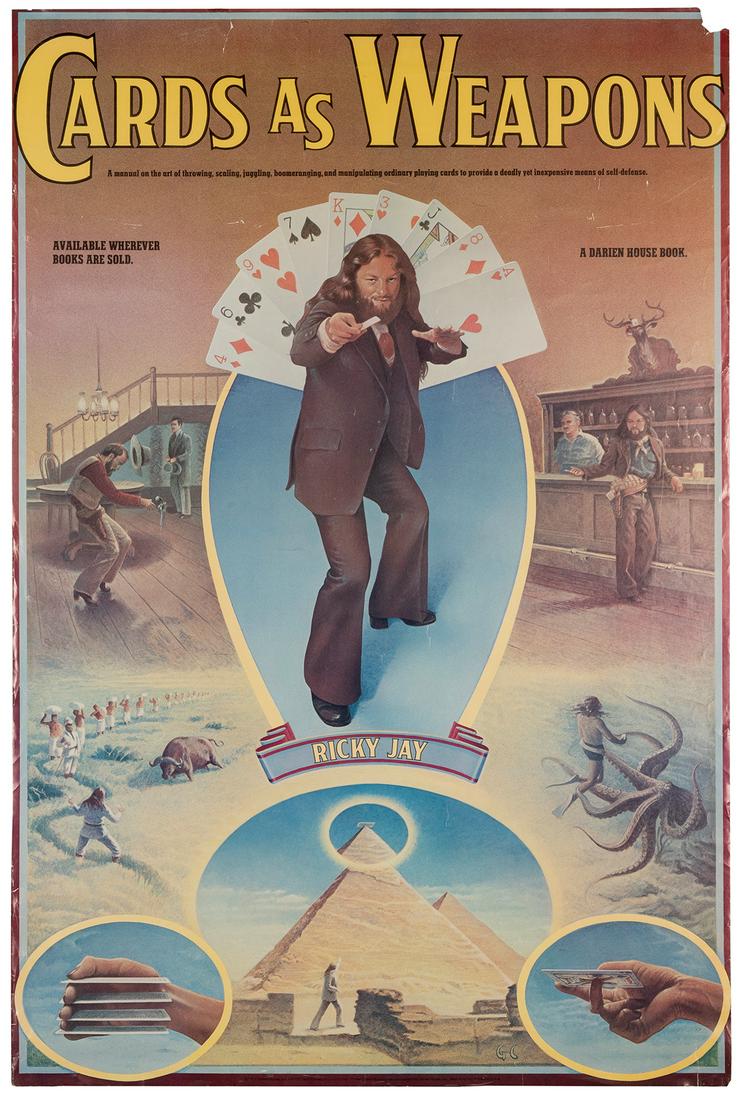 Cards as Weapons. Darien House, [1977]. Promotional poster ... (1 of 1)