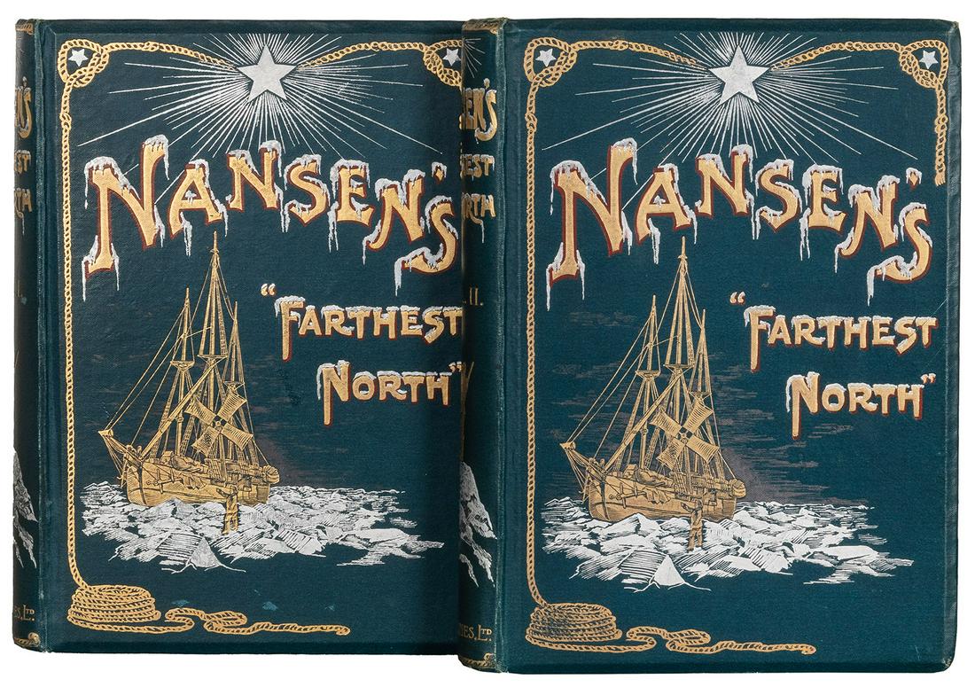 [McMURTRY, Larry (1936-2021), his copy]. NANSEN, Fridtjof (...: [McMURTRY, Larry (1936-2021), his copy]. NANSEN, Fridtjof (1861–1930). “Farthest North;” Being the Record of Voyage of Exploration of the Ship “Fram” 1893–95 and of
