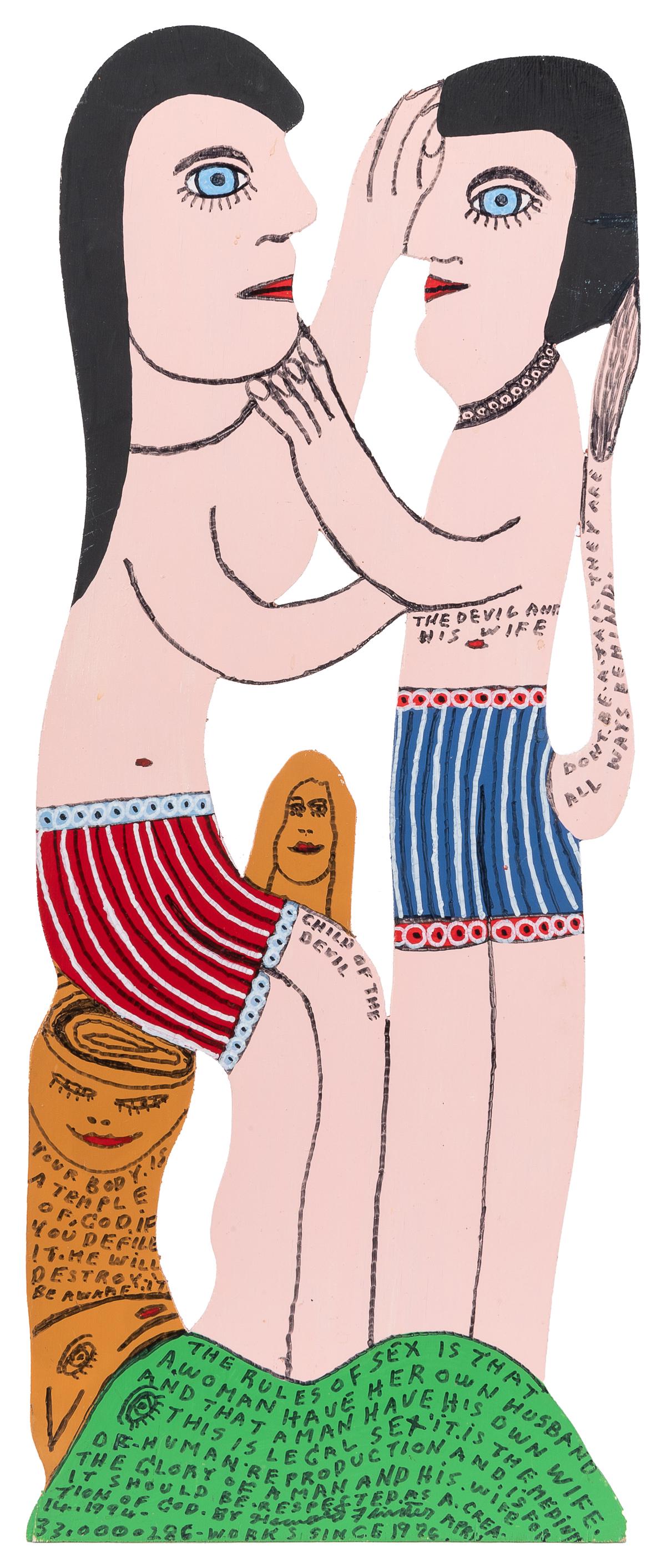 FINSTER, Howard (American, 1916-2001). The Devil and His Wi... (1 of 2)