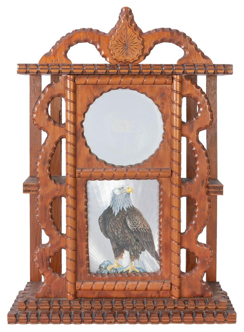 FINSTER, Howard (American, 1916-2001). Two hand-carved wood... (1 of 4)