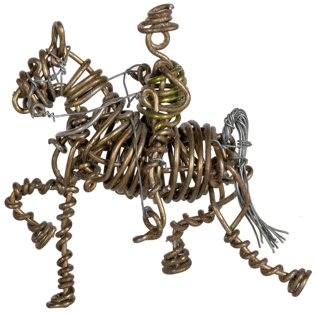 STREETER, Vannoy (American, 1919-1998). Man on a Horse. Wir... (1 of 1)