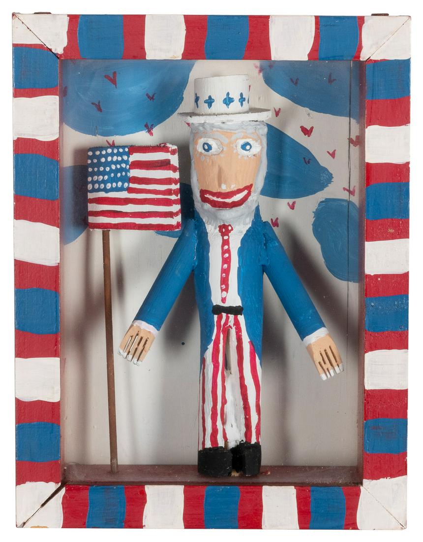 COOPER, Ronald (American, b. 1943). Uncle Sam. 1990. Hand-b... (1 of 2)