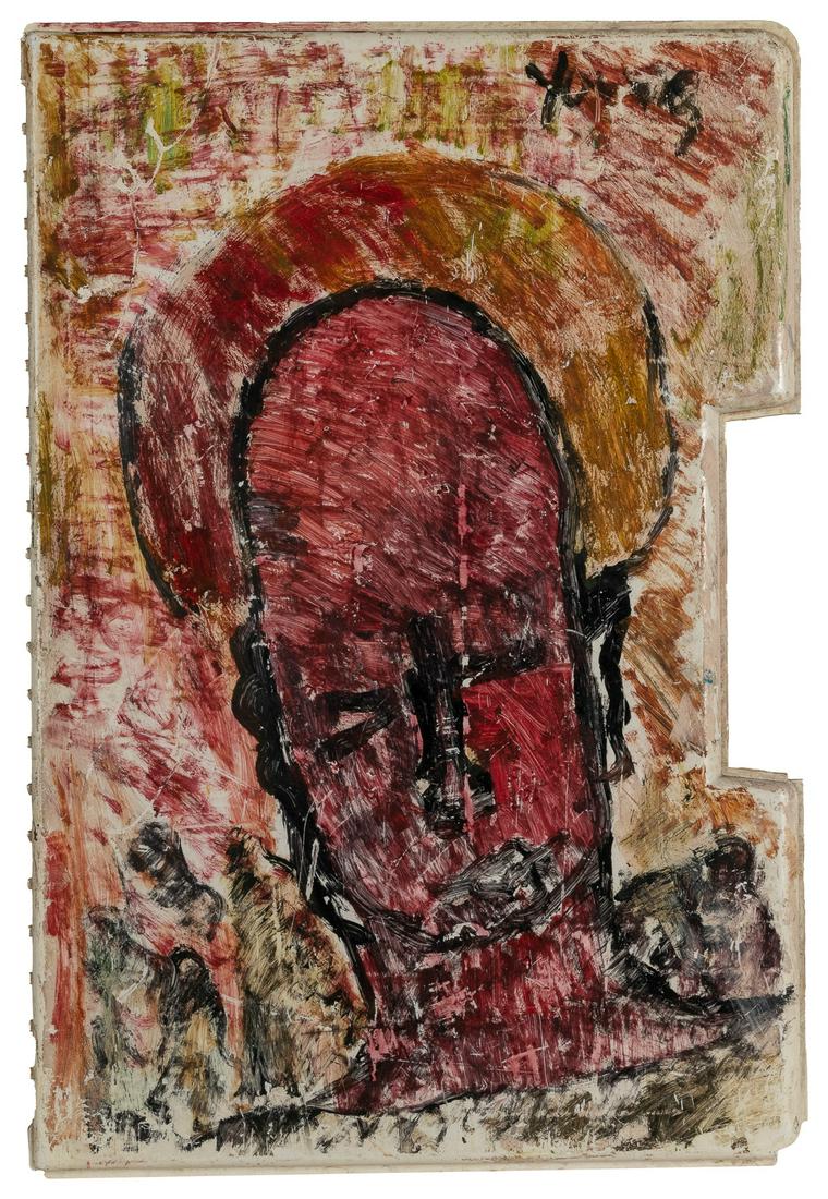 YOUNG, Purvis (American, 1943-2010). Untitled Abstract Face... (1 of 1)