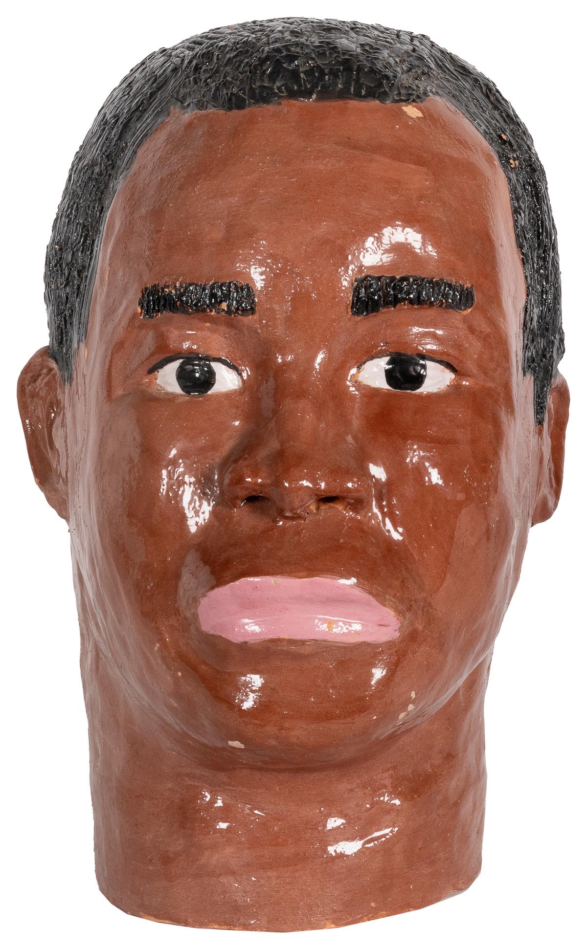 SCOTT, William (American, 20th century). Glazed ceramic bus... (1 of 4)