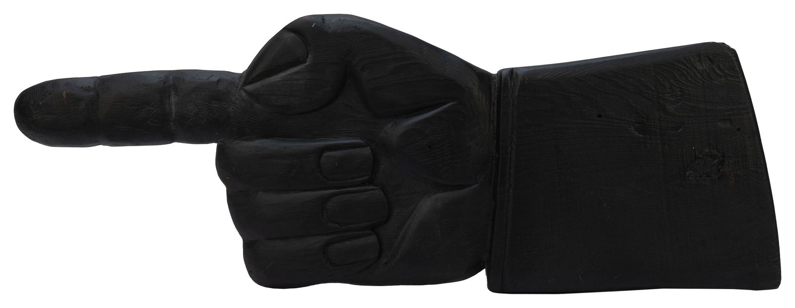 [AMERICAN FOLK ART]. Pointed Finger Sign. (American, 20th c... (1 of 1)