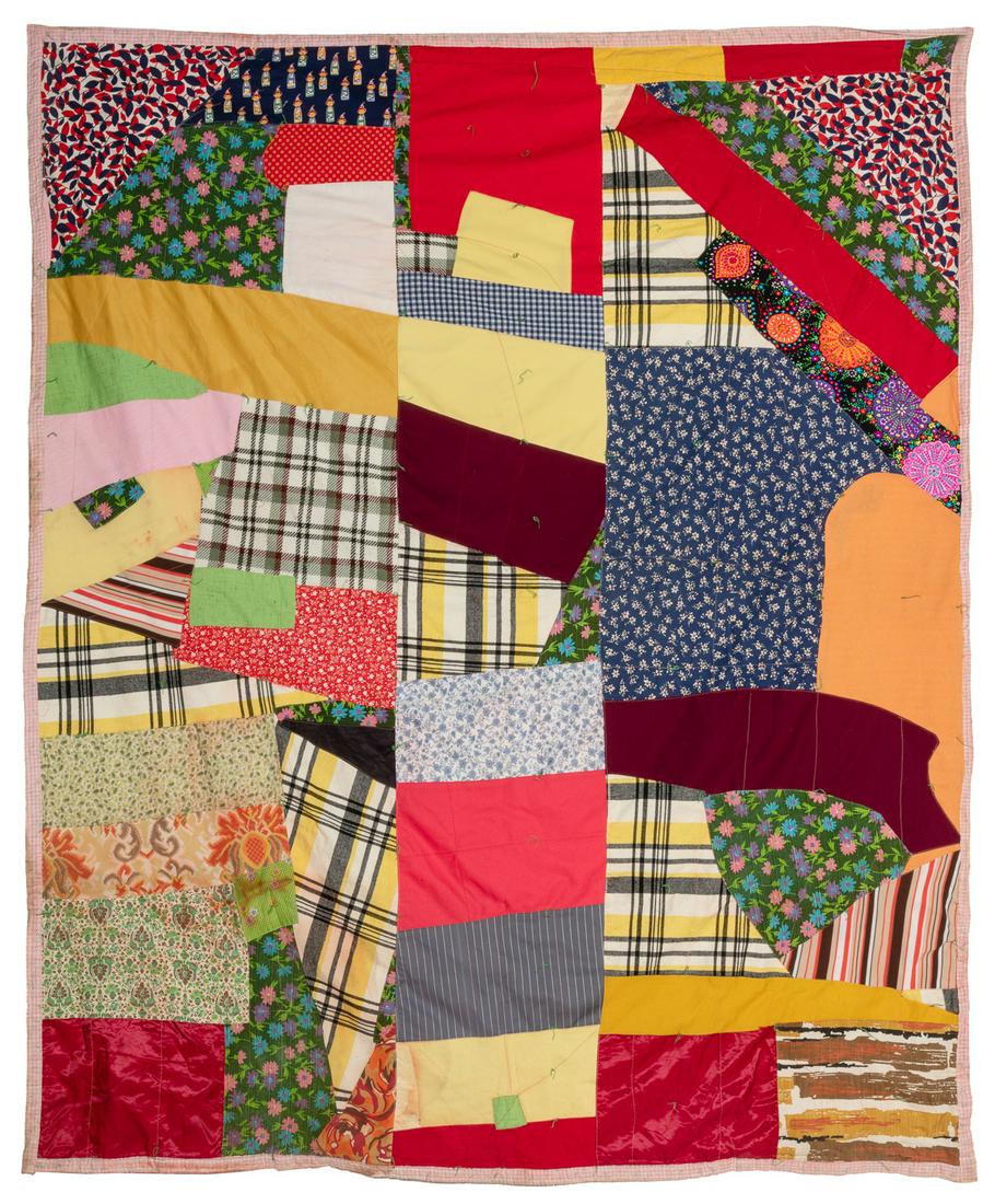 [FOLK ART QUILT]. Abstract Pattern. ca. 1960s. Artist unkno... (1 of 2)