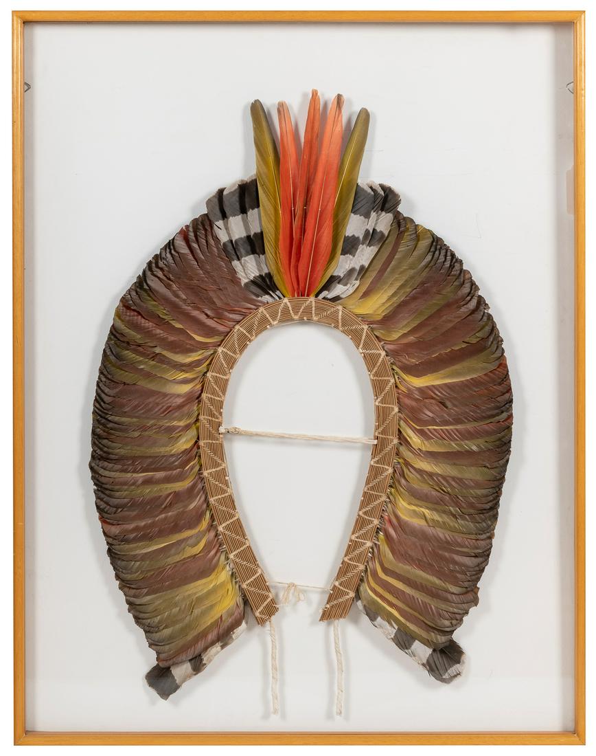 Brazilian Kayapo Indian Ceremonial Headdress. Exact tribe u... (1 of 2)