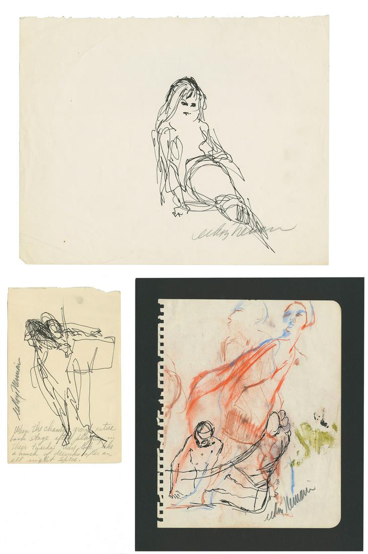 NEIMAN, LeRoy (American, 1921-2012). A group of three origi... (1 of 3)