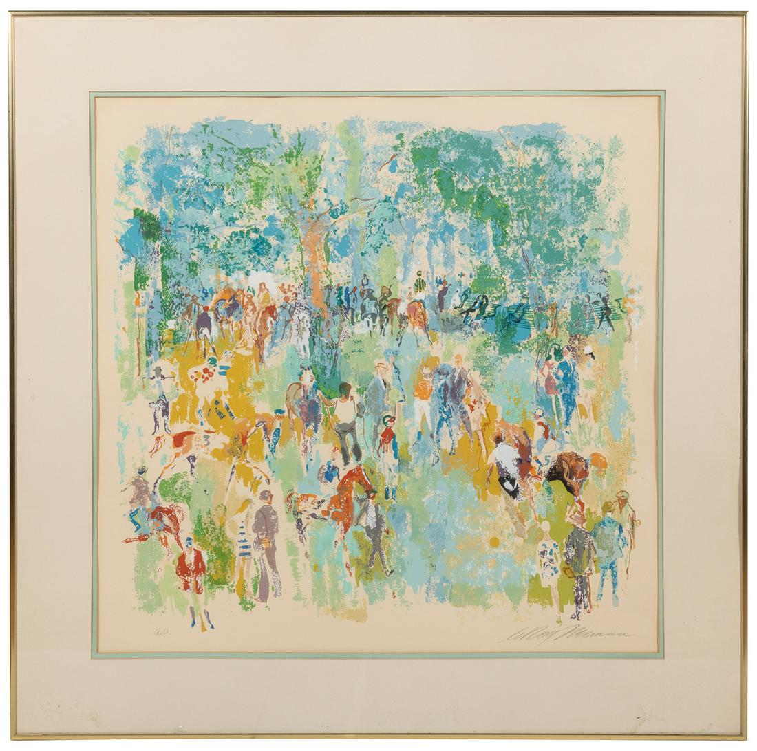 NEIMAN, Leroy (American, 1921-2012) Paddock Horse Racing. 1... (1 of 1)