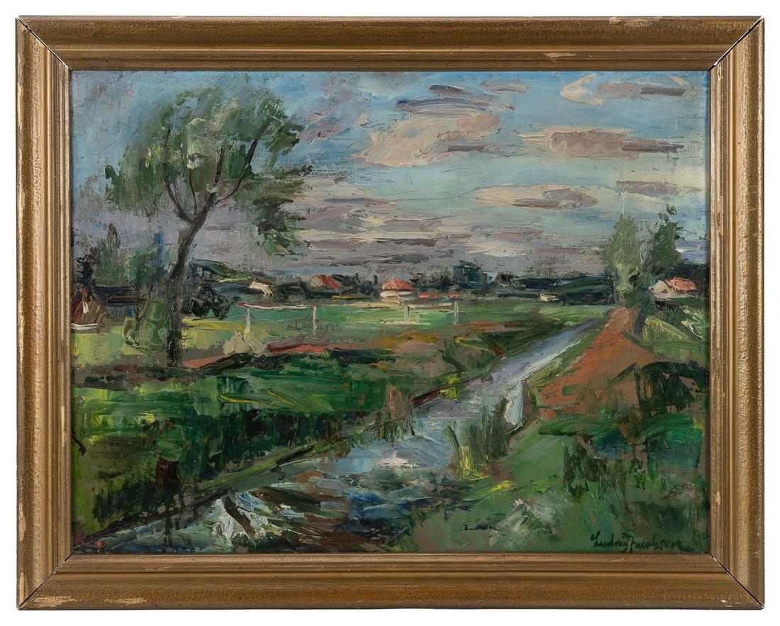 JACOBSEN, Ludvig (Danish,1890-1957) Untitled (Landscape wit... (1 of 1)