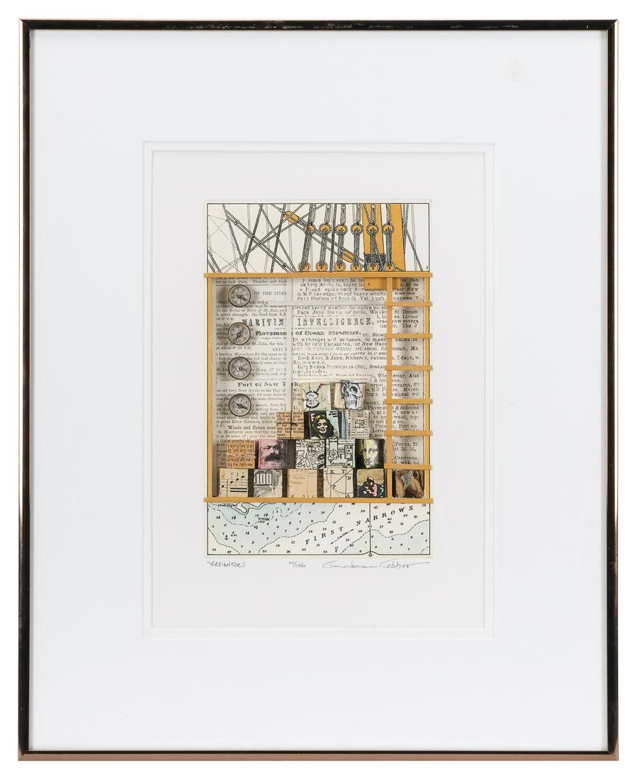 TALBOT, Jonathan (American, b.1939) Freighter. Mixed media ... (1 of 1)