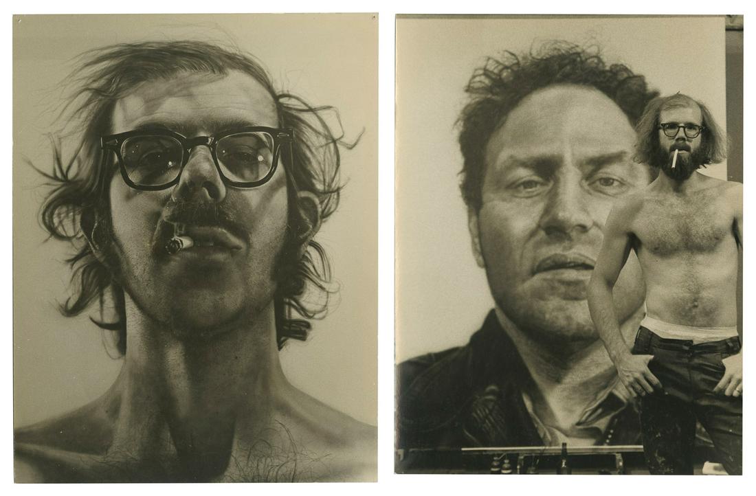 JOHNSON, Gerald (American, 1944-2009) Chuck Close in Front ... (1 of 1)