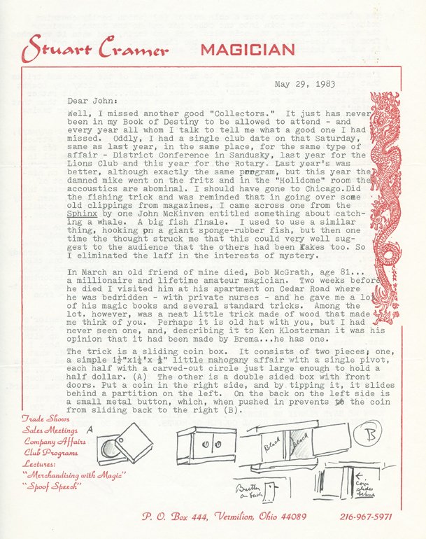 Archive of Stuart Cramer correspondence: Cramer, Stuart. Archive of Stuart Cramer correspondence and ephemera. Large portfolio of over 100 letters, single and multi-page, both holographic and typed, written to John McKinven by Stuart Cramer.