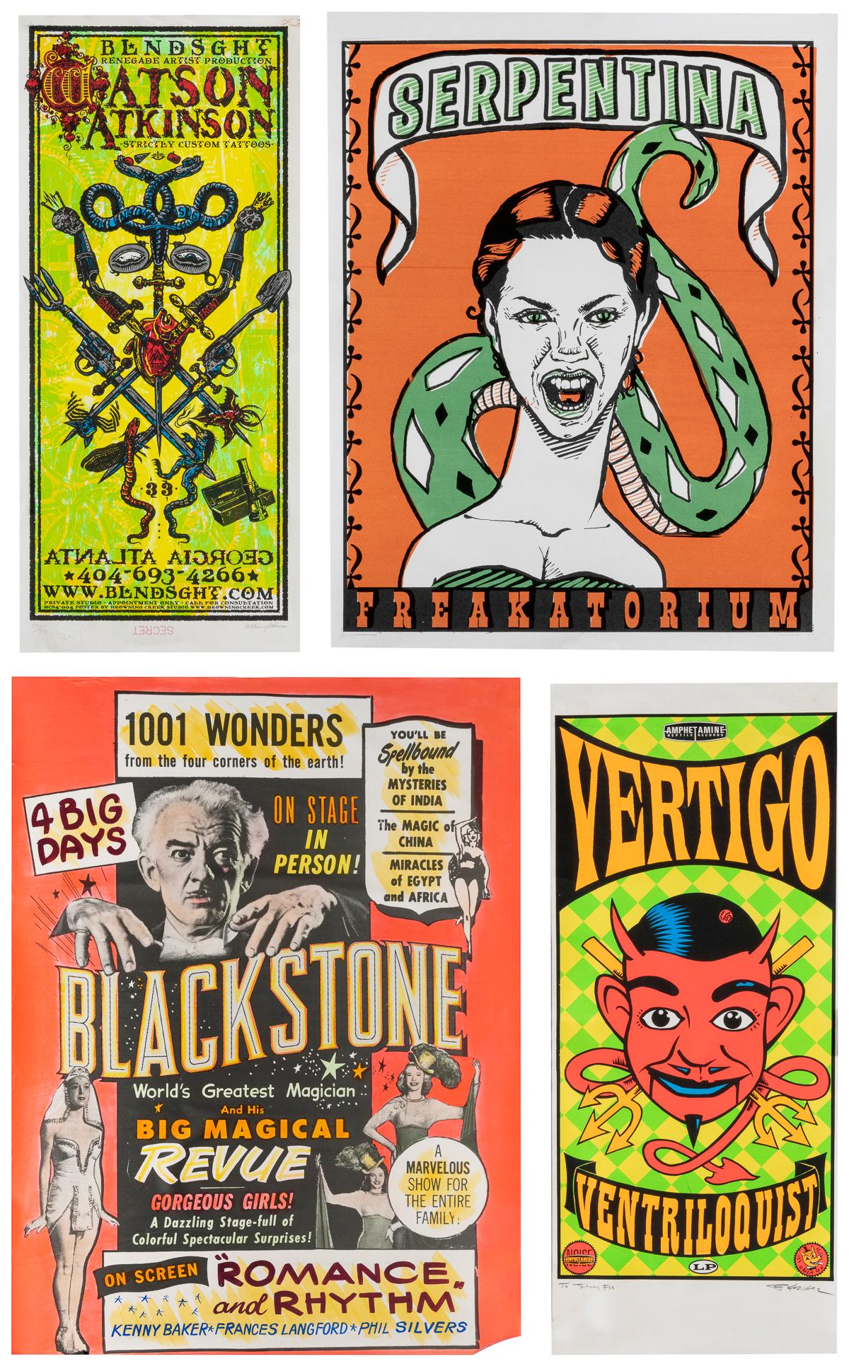 Lot of approximately 80 circus, sideshow, magic, theatrical... (1 of 8)