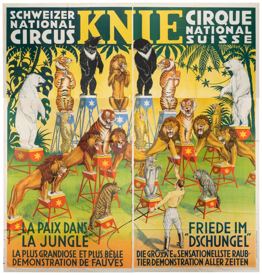 Schweizer National Circus / La Jungle. Color four panel pos... (1 of 1)