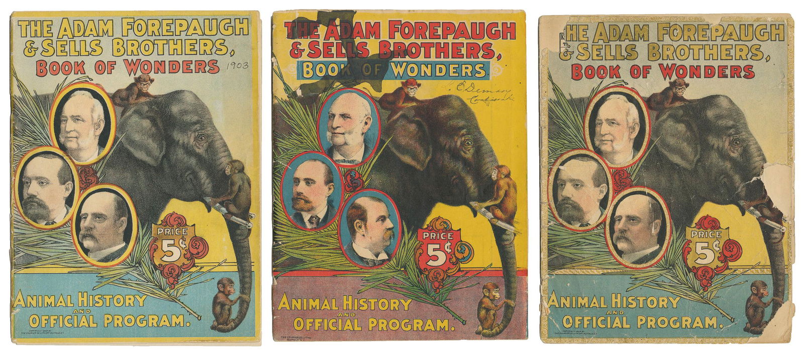 Adam Forepaugh & Sells Brothers Book of Wonders. Three volu... (1 of 1)