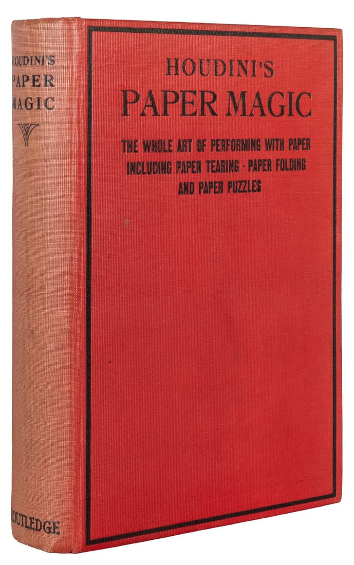 HOUDINI, Harry. Houdini’s Paper Magic. New York: E.P. Dutto... (1 of 2)
