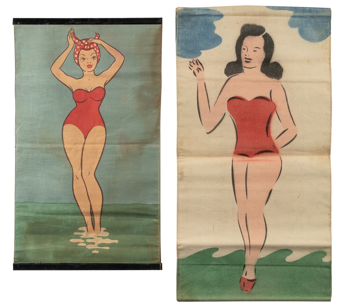 Two Bathing Beauty Props. [Los Angeles]: F.G. Thayer, ca. 2... (1 of 2)