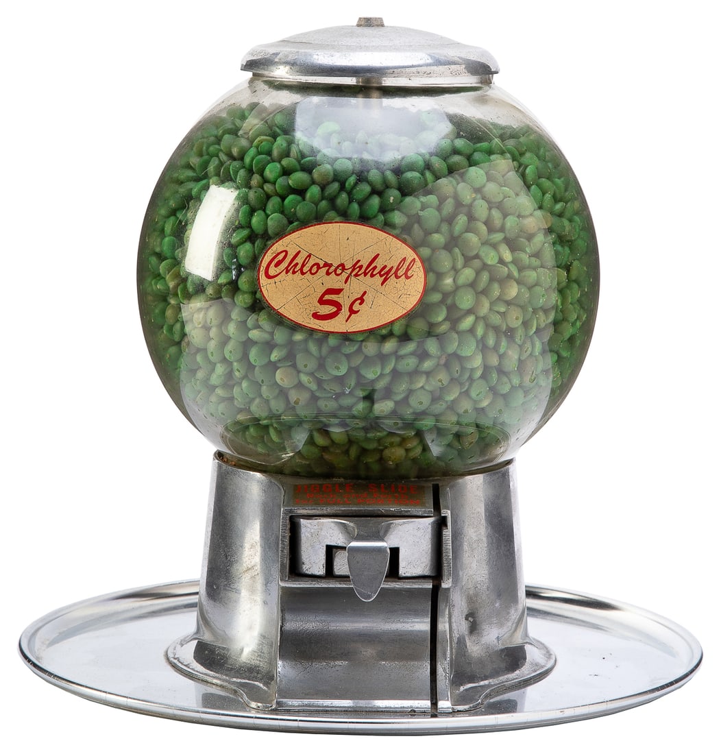 Abbey Mfg. 5 Cent Chlorophyll Gumball Machine. Los Angeles:... (1 of 1)