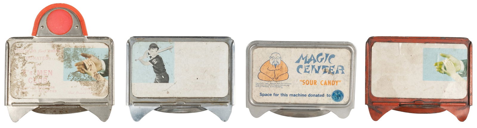 Group of Four Gumball Machine Marquees for Ford. Circa 1940... (1 of 2)