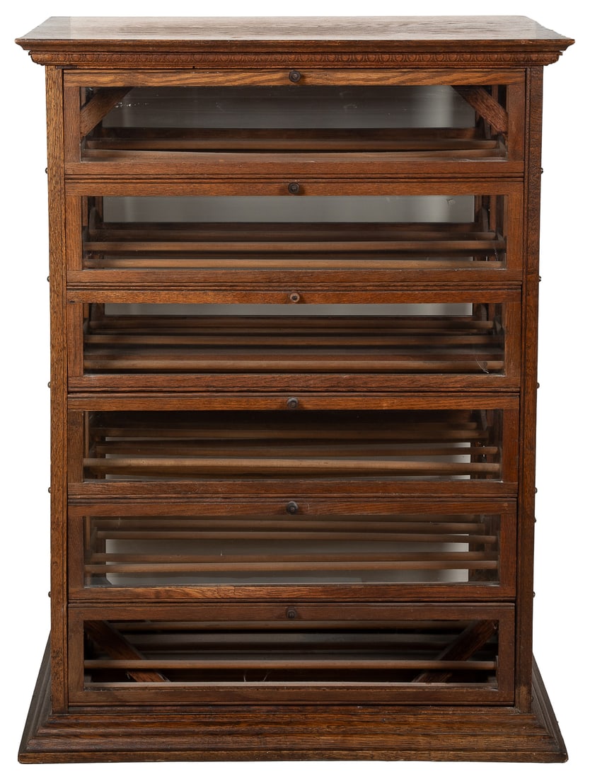 A. N. Russell & Sons Co. Double-Sided Ribbon Cabinet. Ilion... (1 of 4)