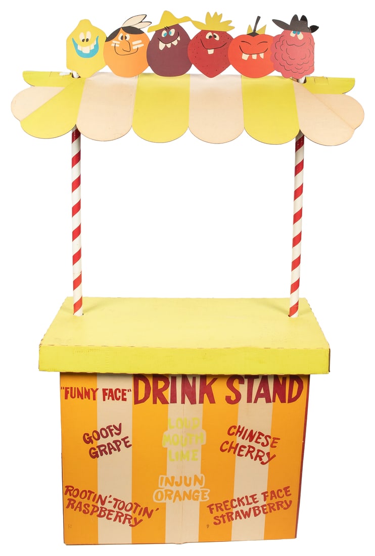 “Funny Face” Original Wyler’s Cardboard Drink Stand in Orig... (1 of 2)