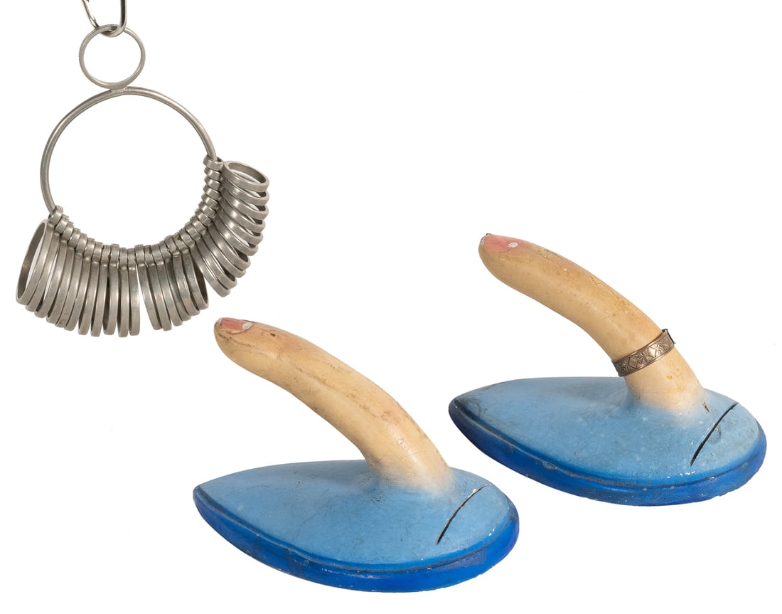 Group of Two Finger Mannequins and a Ring / Finger Sizer Co... (1 of 1)