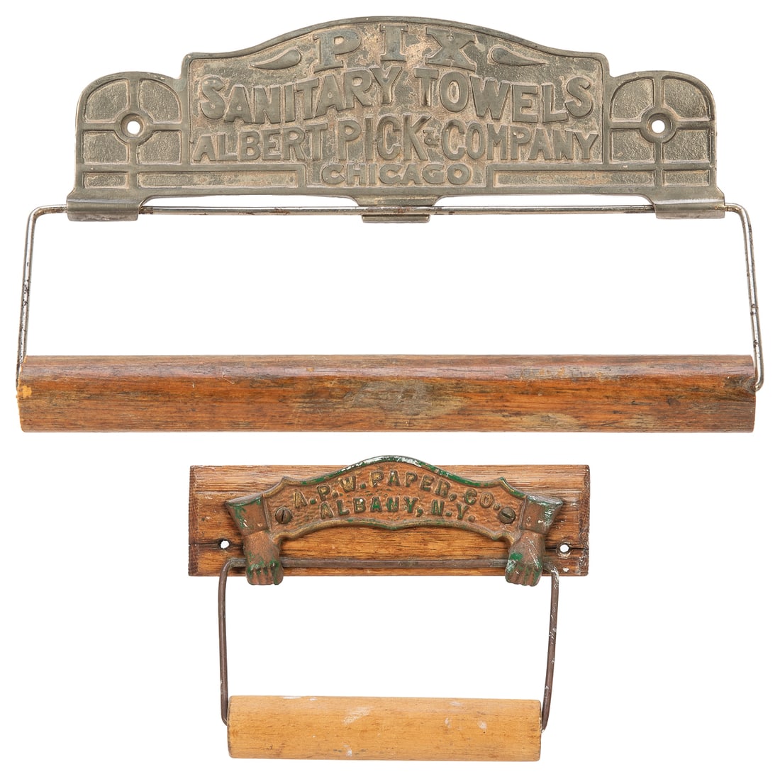 Pix Sanitary Towels Dispenser and A. P. V. Paper Co. Toilet... (1 of 3)