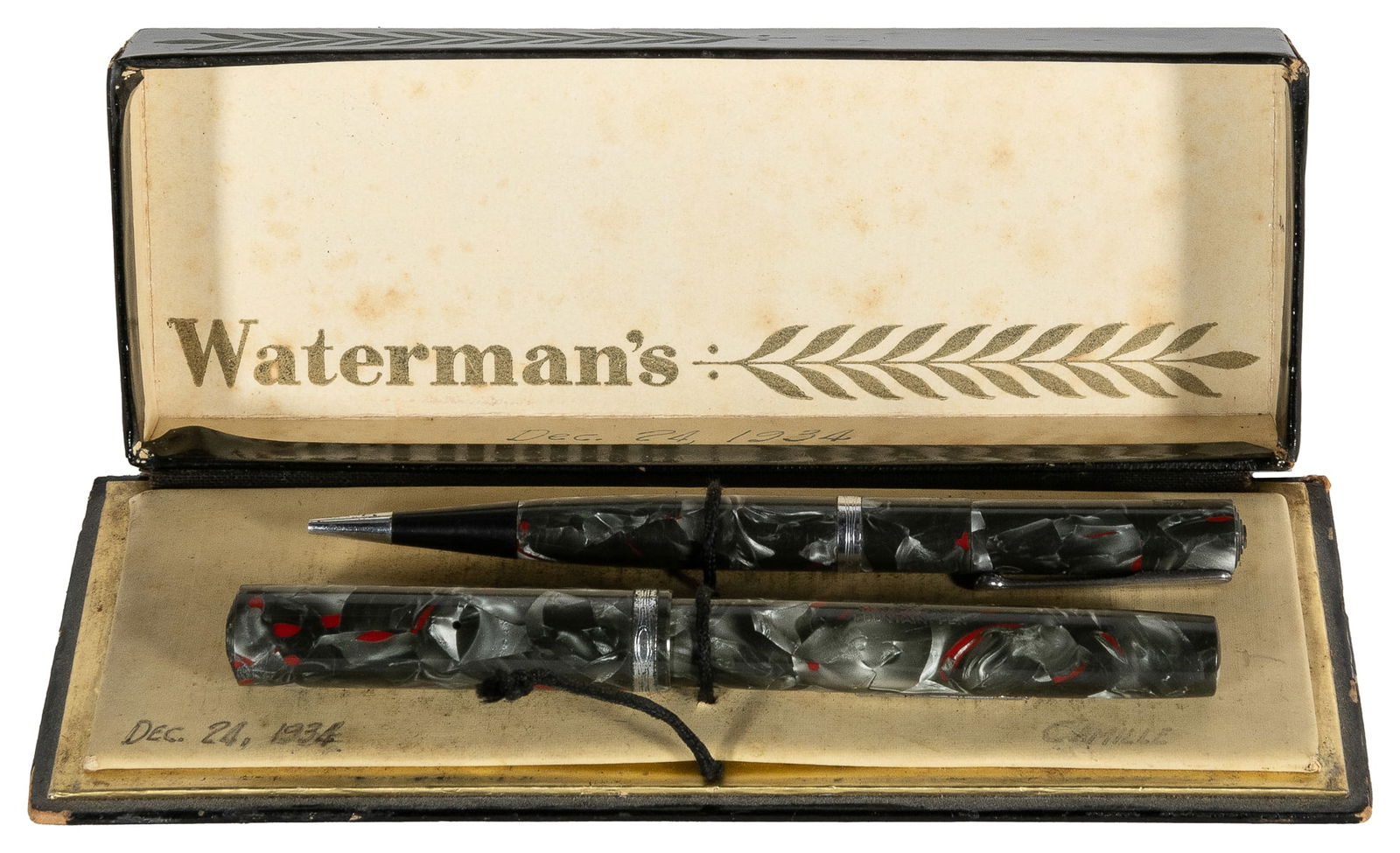 Waterman’s Fountain Pen and Mechanical Pencil Set. New York... (1 of 2)