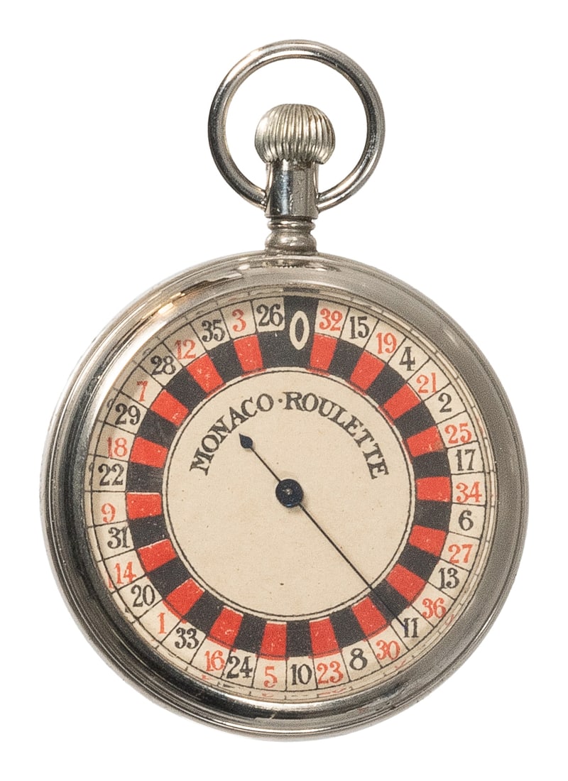 “Monaco-Roulette” Roulette Pocket Watch. Maker unknown, ca.... (1 of 2)