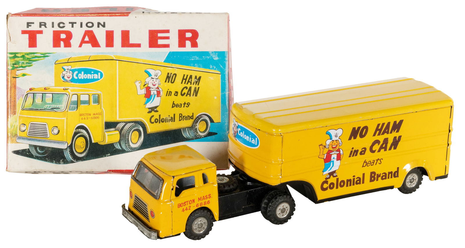 Japanese Friction Tin Trailer - Colonial Cold Cuts “No Ham ... (1 of 3)