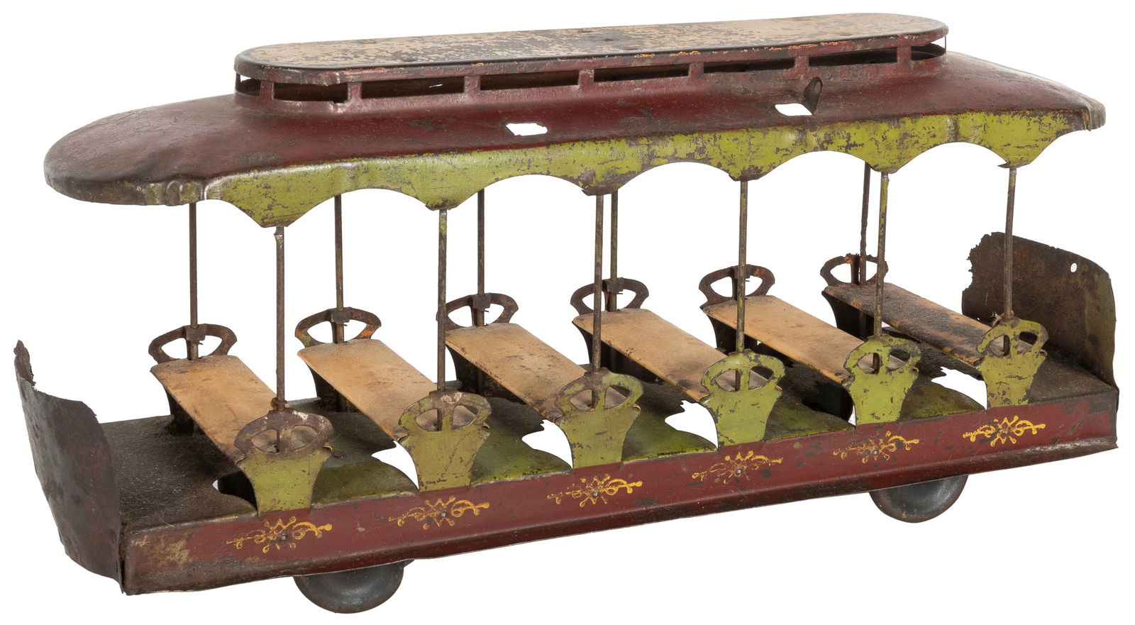 Converse Tin Trolley. Circa 1900s. (1 of 2)