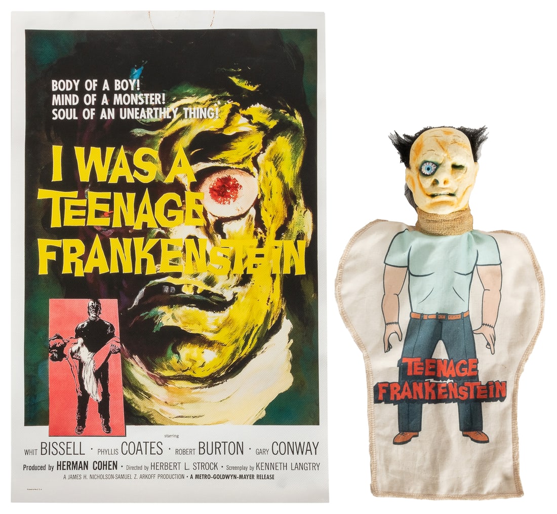 Vintage Original “Teenage Frankenstein” Promotional Hand Pu... (1 of 2)