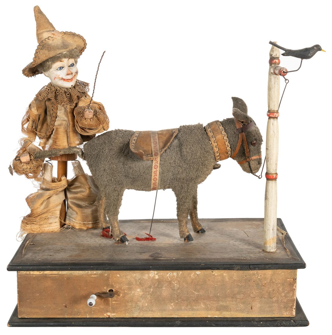 German Musical Clown and Donkey Mechanical Automaton. Germa... (1 of 3)