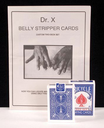 Two “Belly Stripper” Decks. Dr. X, Duluth MN, 1999: Two “Belly Stripper” Decks. Dr. X, Duluth MN, ca. 1999. One positive and one negative deck, with instructions for their use. Exc.