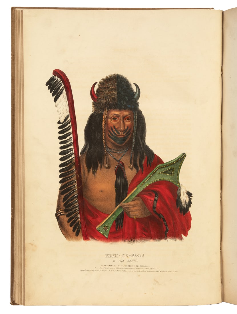 McKENNEY, Thomas L. (1785-1859) and James HALL (1793-1868)....: McKENNEY, Thomas L. (1785-1859) and James HALL (1793-1868). History of the Indian Tribes of North America. Philadelphia: [Edward C. Biddle, 1836]; Frederick W. Greenough, 1838; Daniel Rice and James G