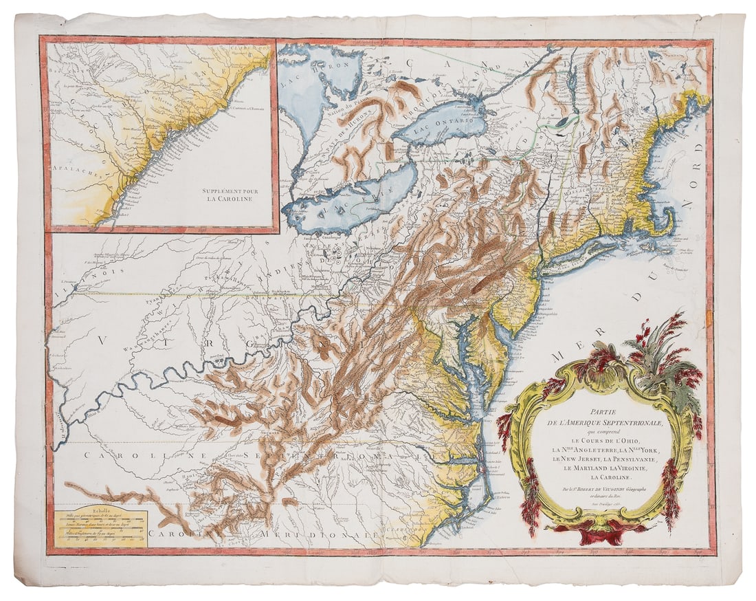  [MAPS - COLONIAL NORTH AMERICA]. VAUGONDY, Gilles Robert de... (1 of 1)