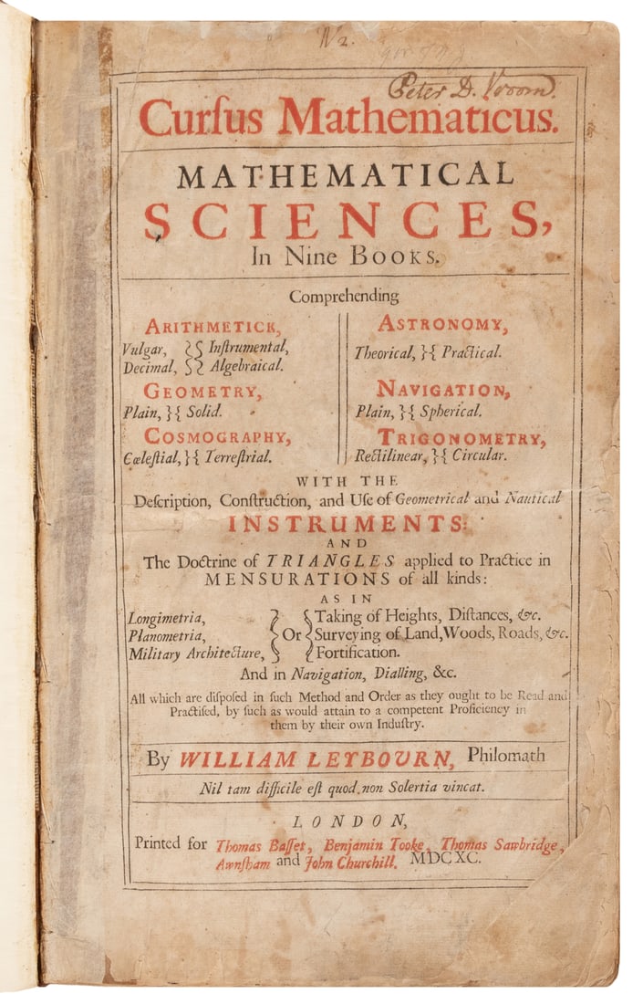 BION, Nicolas (1652-1733). The Construction and Principal U... (1 of 5)