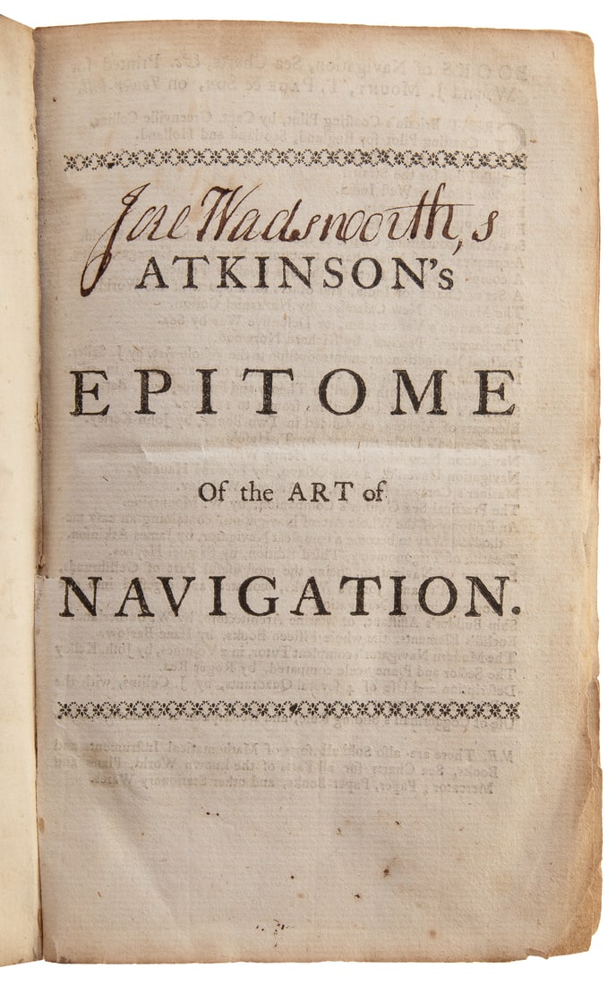  [WADSWORTH, Jeremiah, his copy (1743-1804)]. ATKINSON, Jame... (1 of 4)