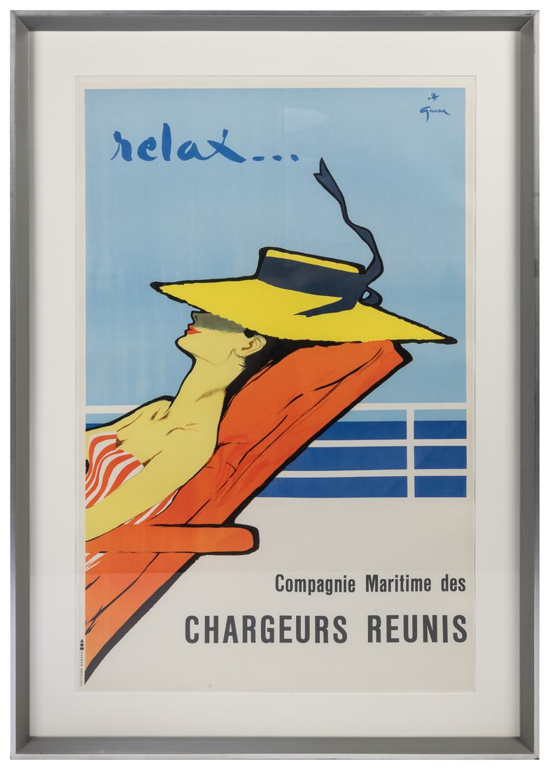 GRUAU, Rene (1909-2009). Relax…Compagnie Maritime des Charg... (1 of 1)