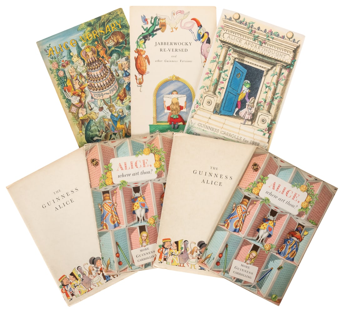 [ADVERTISING]. A group of 7 rare Alice parodies by Guinness... (1 of 4)