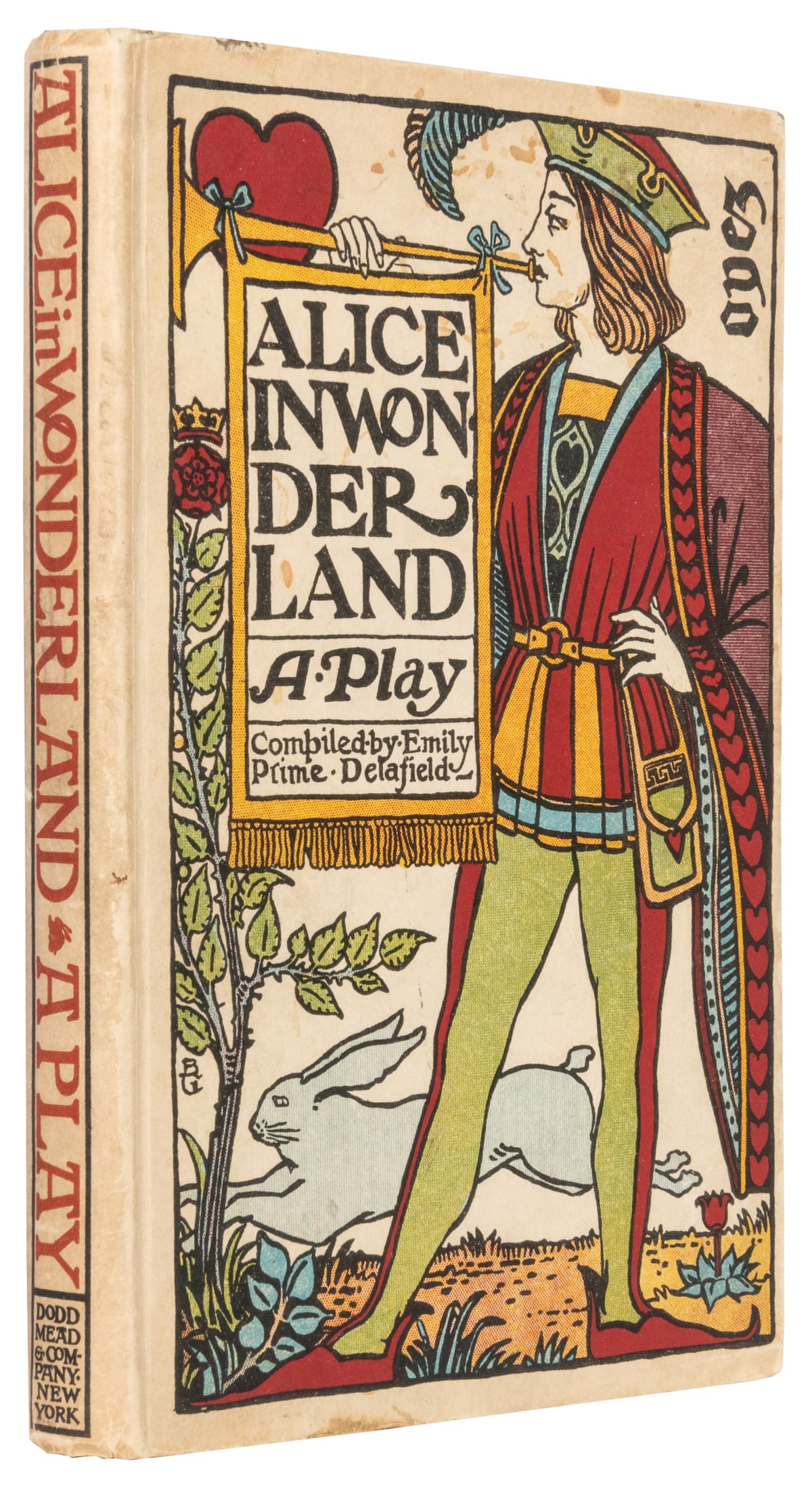[PLAYS]. DELAFIELD, Emily Prime (1840-1909). Alice in Wonde...: [PLAYS]. DELAFIELD, Emily Prime (1840-1909). Alice in Wonderland. A Play. New York: Dodd, Mead & Company, 1898. 8vo. Title-page printed in red and black, numerous illustrations in red and black includ